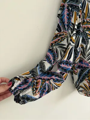 Boden Linen V-Neck Long Sleeve Blouse Top Size 20/22 thumbnail 5