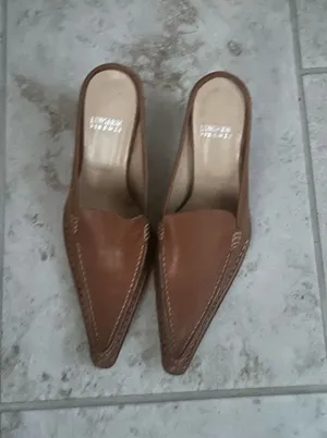 New leather mule 3” shoe pointed toe. By. Lugano Firenze thumbnail 1
