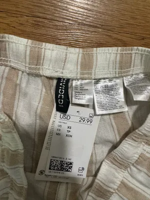 H&M Linen Blend Drawstring Pants thumbnail 6