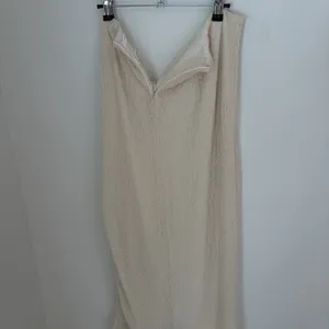 NWT ASTR The Label XL Mesh Midi Skirt Cream Textured Whimsical Romantic thumbnail 5
