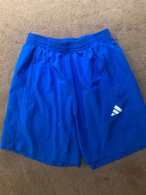 Blue Adidas boys shorts thumbnail 2