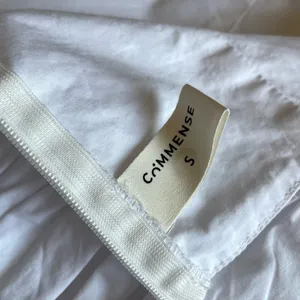 COMMENSE White Bubble Hem Short Skirt Size S Poplin Cotton Casual thumbnail 4
