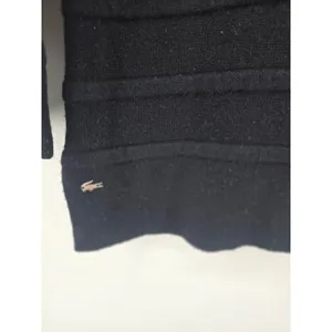 Lacoste Sweater Womens 38 Wool Cashmere F 5543 Black‎ Ribbed EUC thumbnail 2