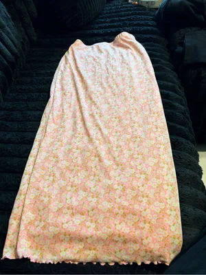 Forever 21 Light Pink Floral Maxi Skirt thumbnail 6