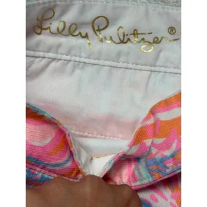 Lilly Pulitzer The Buttercup Scalloped Hem Paisley Shorts Preppy Resort Size 4 thumbnail 6