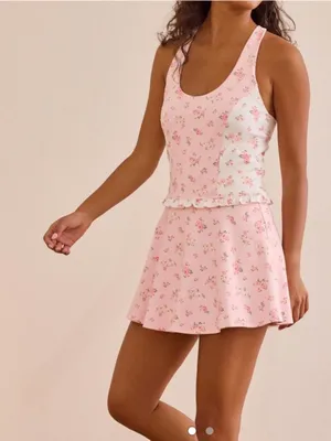Altar’d State Bloom Patchwork Athletic Dress thumbnail 1