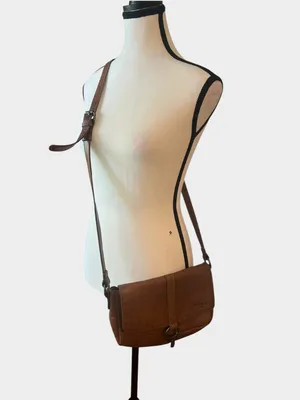 Wild West brown leather western crossbody thumbnail 3