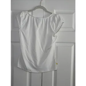 L'oeuf Poche Sippican Tennis Club Top Womens M White Cap Sleeve Athletic thumbnail 2