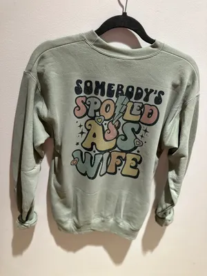 Gildan Somebody’s Spoiled Wife Sweatshirt thumbnail 2