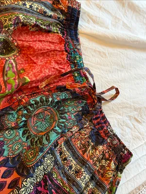 Bobbie Brooks Vintage Patchwork Paisley Tiered Maxi Skirt Size M. 8-10. thumbnail 4