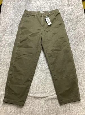 Alpine Design Womens Barrel Pant Vintage Olive Green High Rise Crop ADW24905 6 thumbnail 1
