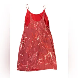 Free People Soft‎ Red Floral Slip Dress Lightweight Sz M thumbnail 8