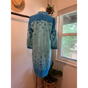 Amanda Uprichard Vintage 90s Bright Blue Soft Acrylic Knit Short Sleeve Sweater Top Size 14 / L thumbnail 6