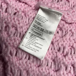H&M Oversized Cable Knit Cardigan Bubblegum Pink Size XS thumbnail 7
