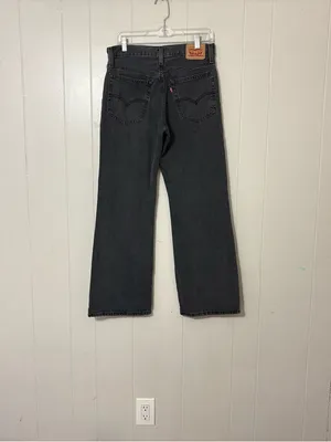 Levi’s 94 Baggy Bootcut Jeans Black Wash Size 28 Y2K thumbnail 9