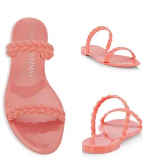 Stuart Weitzman Women's Pink apricot Sandals NEW thumbnail 1