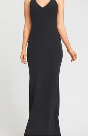 Show Me Your MuMu Black Sleeveless V-Neck Maxi Dress thumbnail 3