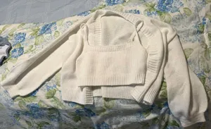 SheIn White sweater Set thumbnail 1