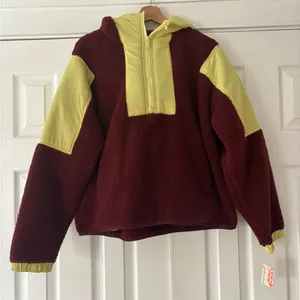Free People Movement‎ Size XS Lead The Pack Fleece Hoodie NWT thumbnail 1