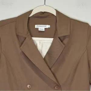 Vintage Pendleton 100%‎ Wool Double Breasted Classic Structured Blazer Dress thumbnail 6
