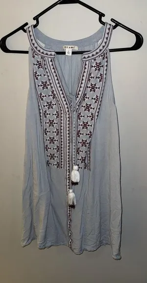boutique brand miami embroidered tassle dress thumbnail 1