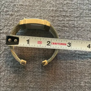 Vintage Gold Tone Rumours Quartz Cuff Watch, Needs New Battery thumbnail 4