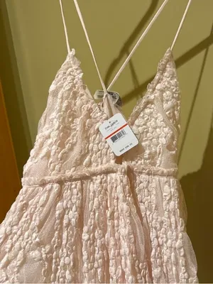 NWT Free People light pink fairy Spaghetti-Strap Dress thumbnail 3