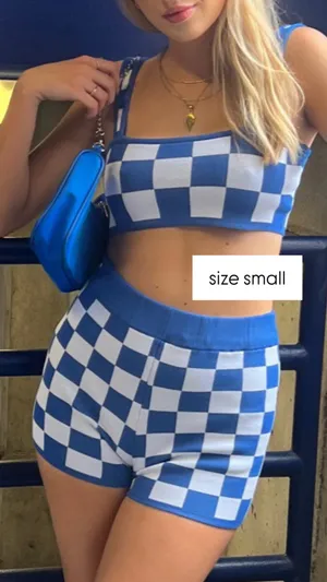 Amazon Checkered Two-Piece Set thumbnail 4