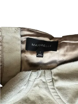 Majorelle Revolve Ameera Linen Cotton Structured Bodice Jumpsuit Taupe Green thumbnail 4