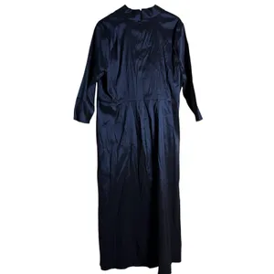 Marina Plus Size Navy Taffeta Surplice V-Neck 3/4 Sleeve Faux Wrap Dress 2X thumbnail 7