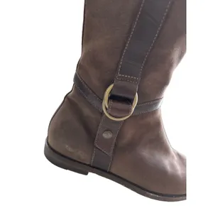 Cole Haan brown leather harness pull on knee high boots size‎ 8.5 thumbnail 2