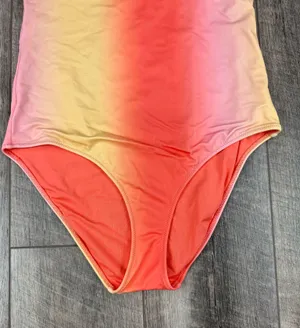Aerie Coral Stripe One Piece Swimsuit thumbnail 2