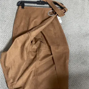 Express suede wrap pencil skirt brand new size 0 thumbnail 6