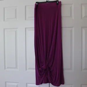 | vibrant purple maxi skirt thumbnail 1