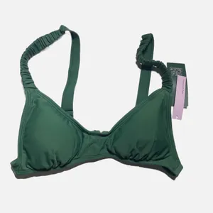 Wild Fable Bikini Top Women S Green New Ruched Strap‎ Triangle Swim thumbnail 2