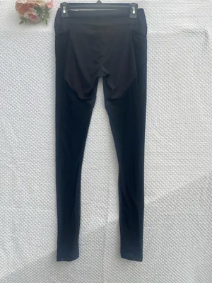 Gymshark Black Mesh Panel Leggings Women’s Small Athletic Workout Yoga Pants thumbnail 3
