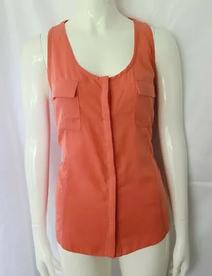 Zoa New York Sleeveless top‎ Coral Size Small thumbnail 1