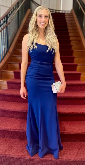 Blue Formal Dress Size L thumbnail 1