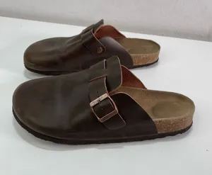 Project Cloud Women's 9 Brown Leather Clog Mules Buckle Comfort Shoes Preppy thumbnail 1