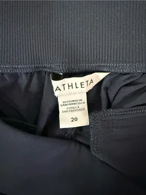 Athleta Brooklyn Ankle Pants Size 20 Plus Navy Blue Stretch Travel Pants thumbnail 3