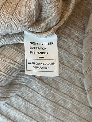 Womens XL Ribbed Lounge Pajama Set Cream Top Burgundy Pants Soft Cozy thumbnail 6