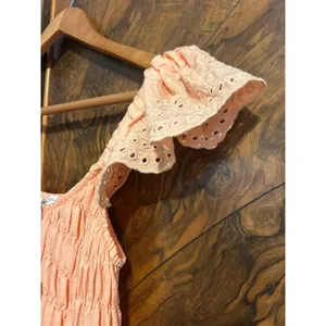 ANTHROPOLOGIE By The River Midi Dress PRAIRIE COTTAGE FEMININE Peach NWT Small S thumbnail 4
