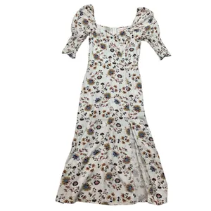 Audrey Parks x Francescas size small floral ivory midi dress cottage romantic bo thumbnail 3