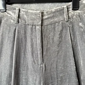 Loft Women Size 2 Valour Wide‎ Leg Business Casual Gray Trousers thumbnail 3