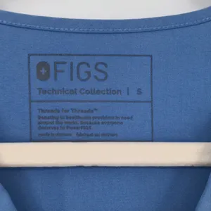 Figs Women's Casma Three-Pocket Scrub Top Size Small Blue V Neck Hospital Office thumbnail 4