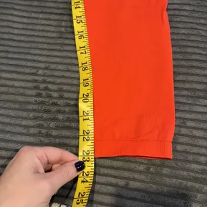 Gymshark Fit Seamless Mid Rise Activewear Leggings Red/Orange Size Medium thumbnail 3