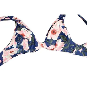 Tori Praver Hawaiian Inspired Floral Bikini Top Swim‎ XS Beach Vacation Coastal thumbnail 2