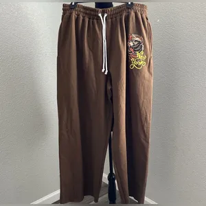 Brown Graphic Jogger Pants Size 1X thumbnail 3