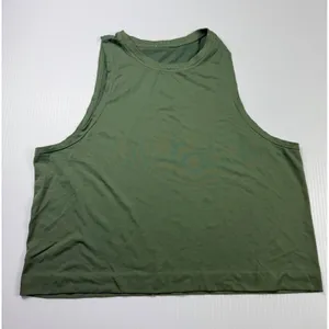 By Avocado Cropped Tank Top Sleeveless Athletic‎ Olive Green Activewear thumbnail 1