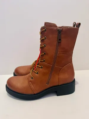 Allot Women’s Mid Calf Military Combat Boots thumbnail 2